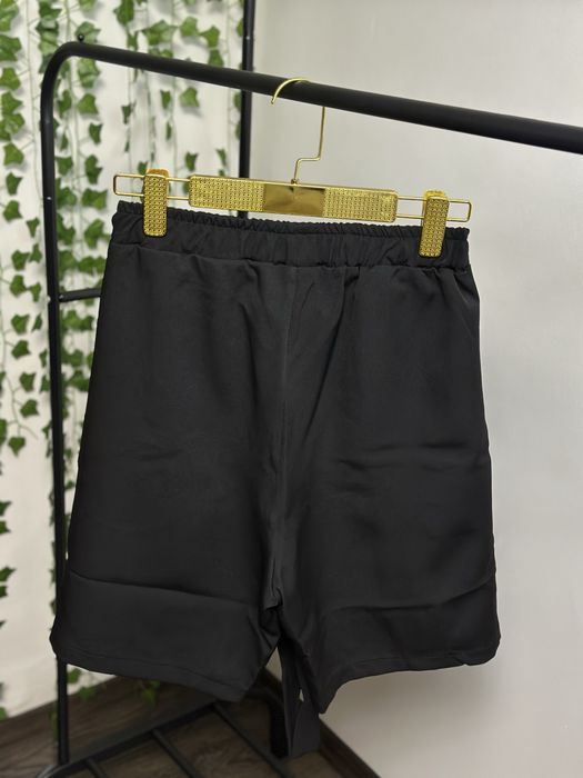 Pantaloni snururi negre si albe