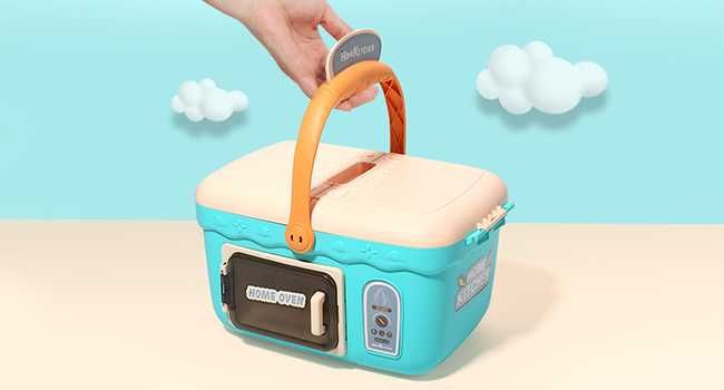 Детски комплект CUTE STONE- мивка, барбекю, фурна и кошница