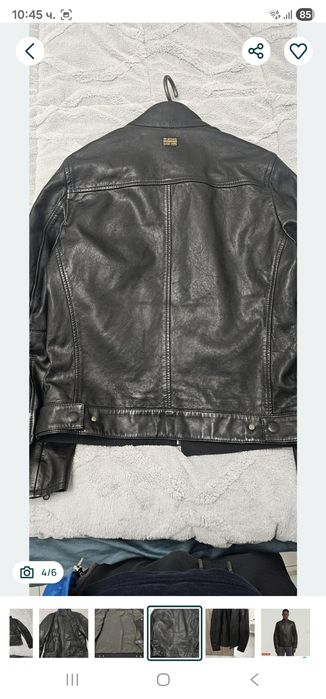 G-Star Biker Leather Jacket кожено яке