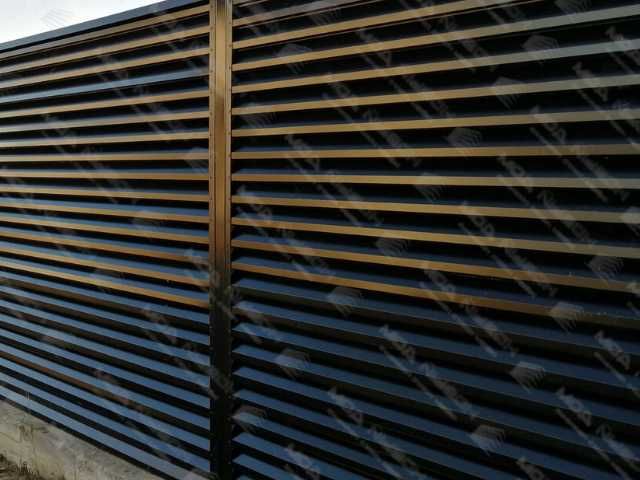 Забор жалюзи еврожалюзи