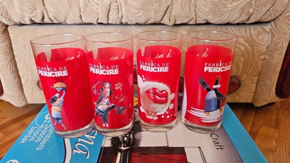 Set pahare deosebite + colectie Coca-Cola