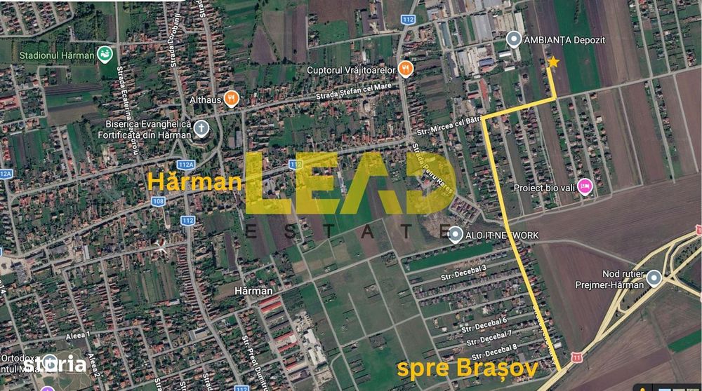 TEREN 508 MP, PUZ aprobat și utilități - HĂRMAN! COMISION 0%