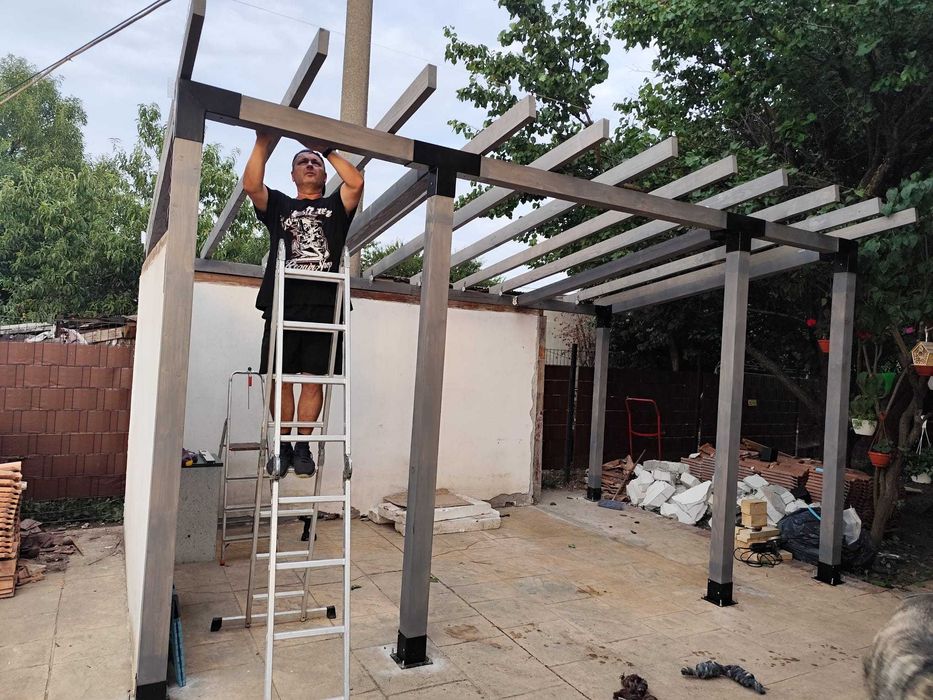 Foișor lemn - Argeș - 6 x 3m - kit gata de asamblare - lemn masiv