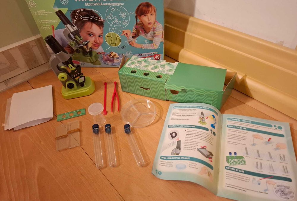 Primul meu microscop. Microscop pentru copii, joc educational