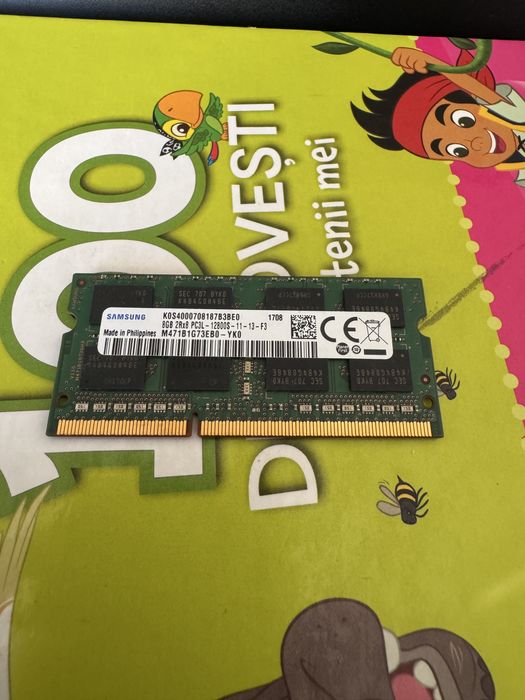 Memorie RAM Laptop Samsung 8GB DDR3L 1600MHz PC3L-12800S