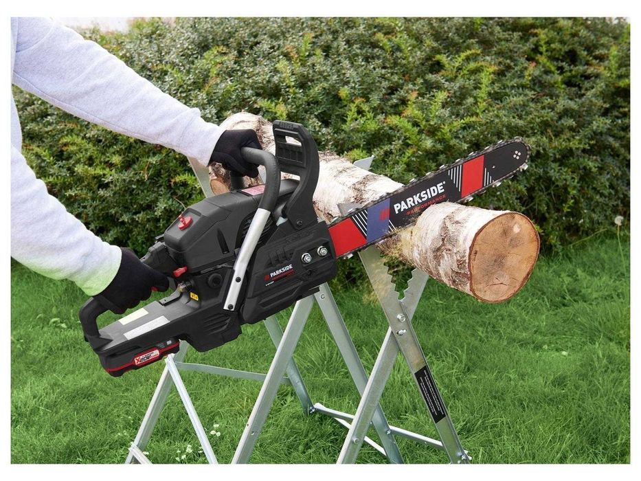 Бензинова Резачка с Ел Стартер Parkside Performance Бензинов Трион