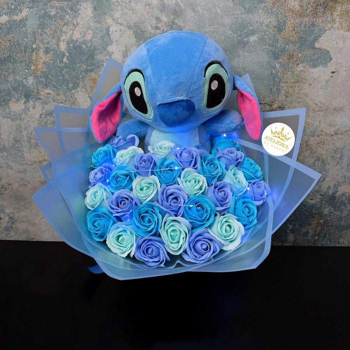 Buchete Trandafiri Sapun / Sclipici , Stitch | Livrare oriunde