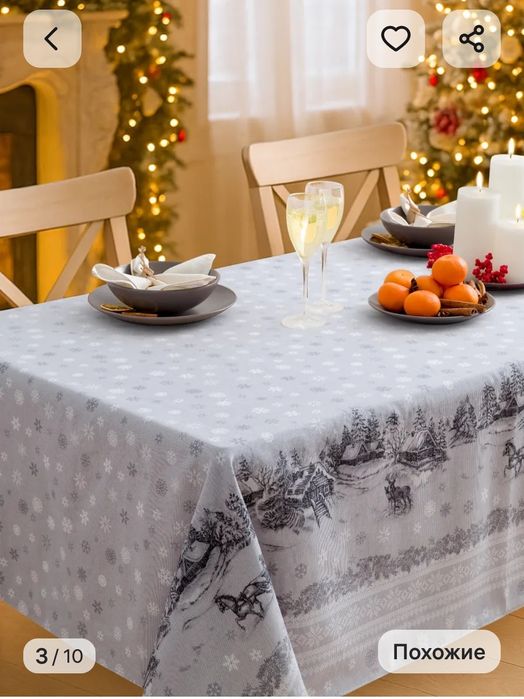 Продам новогоднюю скатерть.
