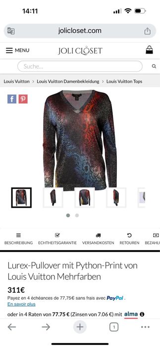 Bluza Louis Vuitton Originala