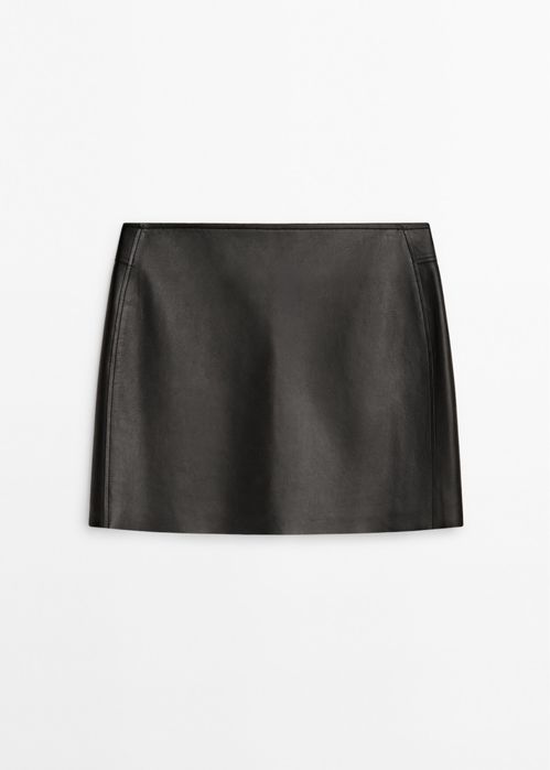 Fusta Massimo Dutti, din piele