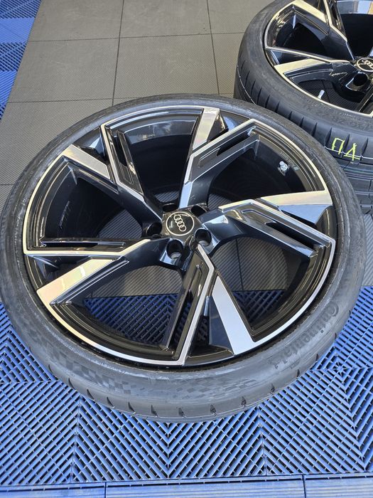 Оригинални 22” Audi RS джанти + НОВИ гуми Continental – 4K0 601 025 BL