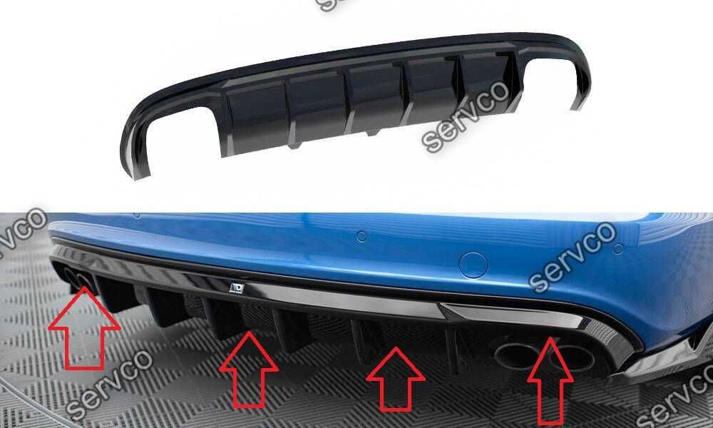 Pachet Body kit tuning Audi A4 S4 B8 Sline 2008-2012 v8 Maxton Design