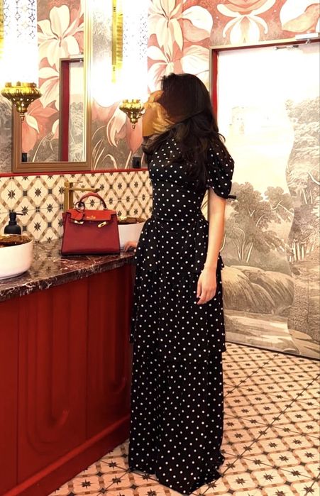 Платье в горошек