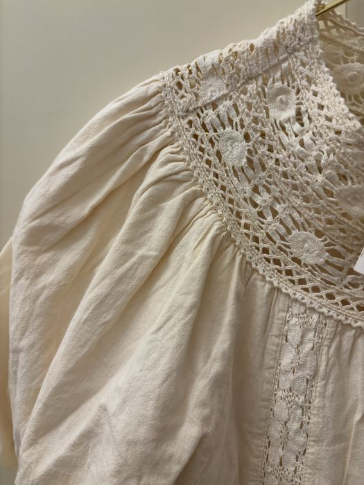 Rochie din bumbac cu broderie Zara M noua cu eticheta