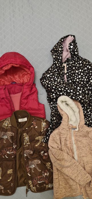 Детски маркови пролетни якета,палто,елек за момиченце  5-7 г.