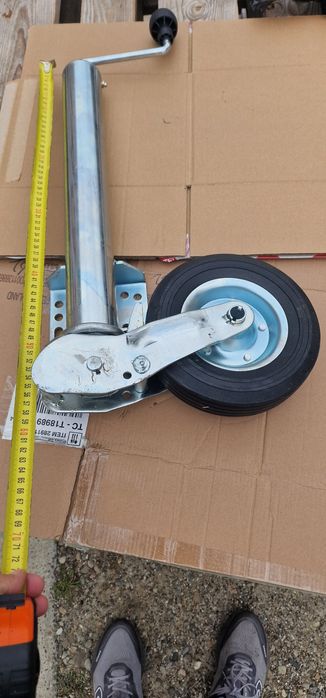 Roata de sprijin remorca automata suport tip B 200X60mm, 
Distanta