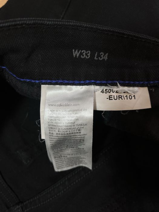 Calvin Klein Skinny Stay Black размер W33