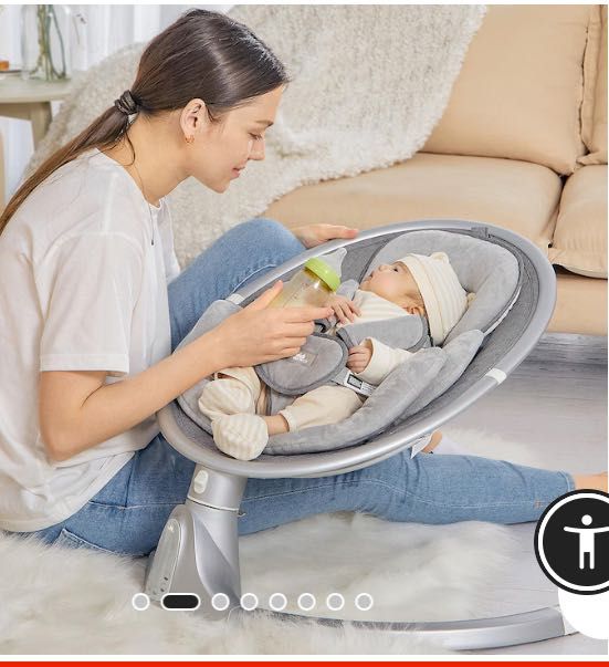 Електрическа бебешка люлка KidProtect, шезлонг