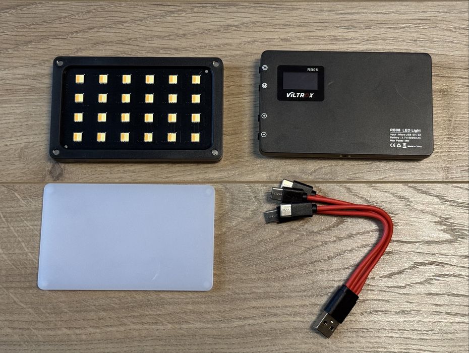 Viltrox video light vlog мини студио осветление