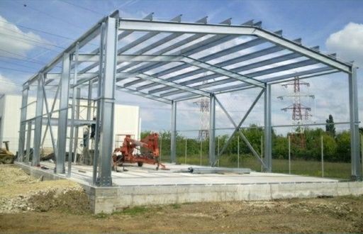 Vans hala metalica de 33×12×4 se montează pe șuruburi