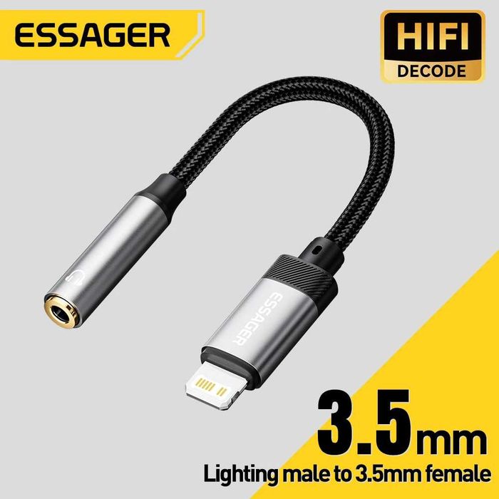 Переходник(адаптер) на USB Type-C и Lighting(iPhone) от Essager