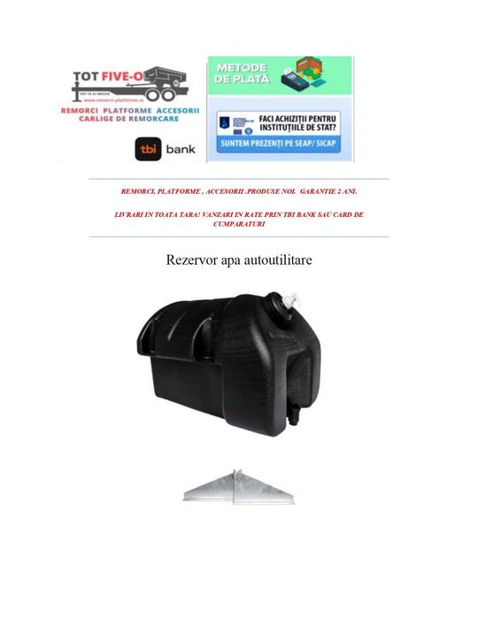 Rezervor apa 15 litri cu dozator sapun