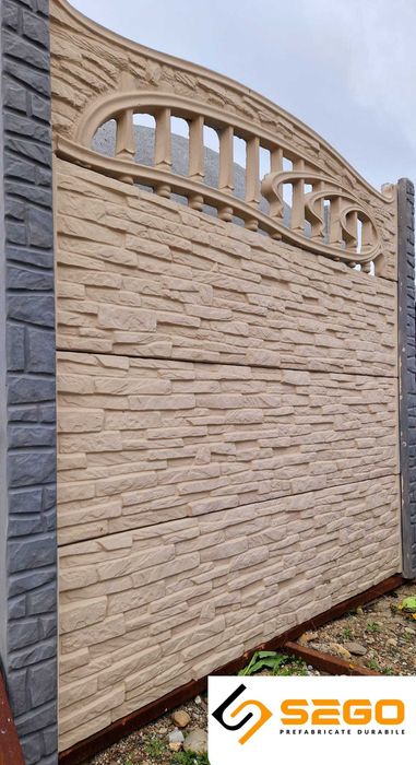 Gard placi beton Bacau SEGO Calitate certificata ISO 9001/14001