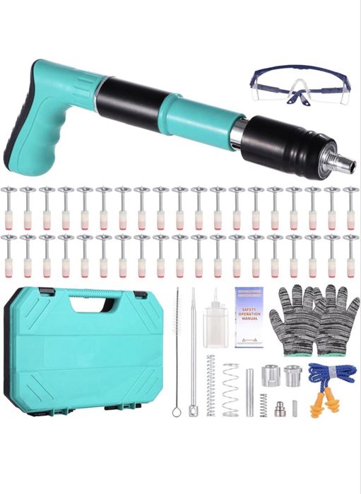 Pistol pentru nituri, set cu 50 cuie