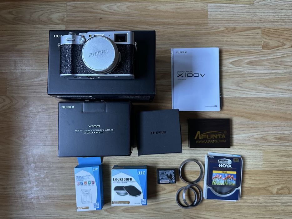 Fujifilm X100V + WCL конвертор + Tele конвертор