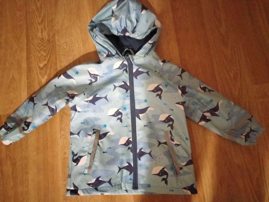 Jacheta de ploaie cu interior de fleece,masura 86/92