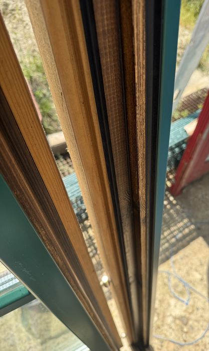 USA TERASA LEMN aluminiu tripan balcon H 215 x L 108 Garantie 2 buc