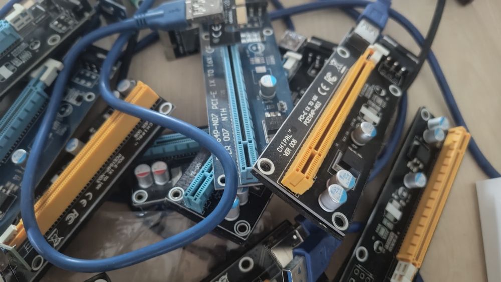 Продам райзеры для видеокарты pci 1x to 16x