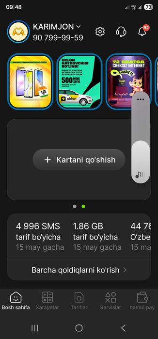 Telefon nomer sotiladi