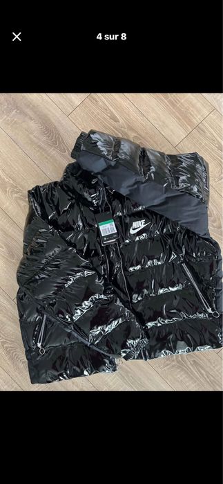 Черно пухено яке Nike