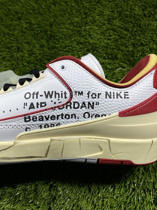 Jordan 2 Low Off-White White Red