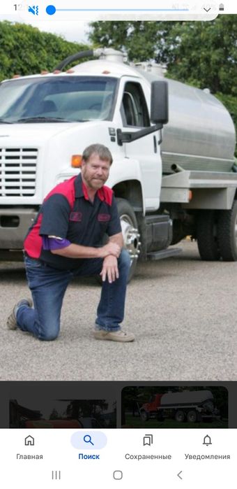 Откачка септика, выгребных ям.