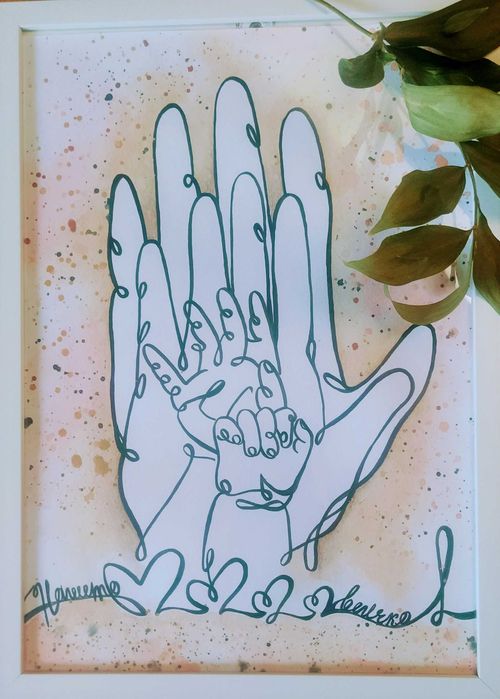 Картина -Бебешка визитка