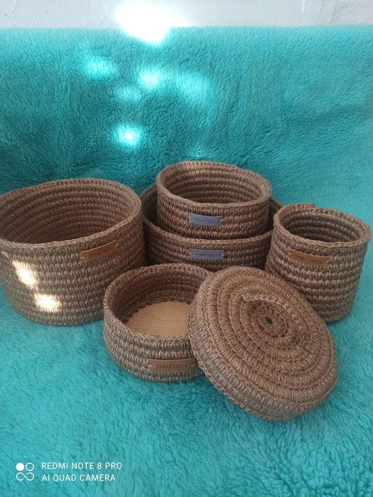 Корзины из джута