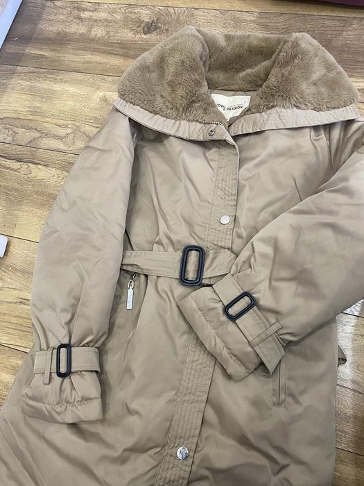 Тренч плащ зимний утепленный