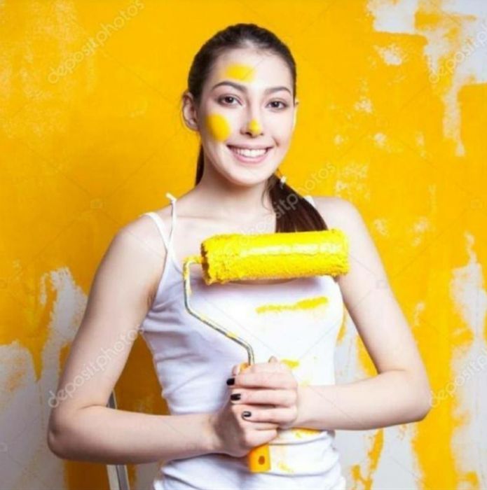 Малярные работы. Услуги маляра. Покраска стен и потолков в Алматы.