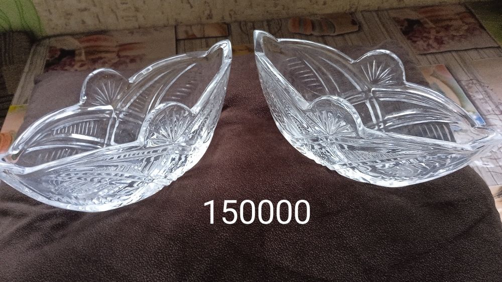 Вазочки- салатницы хрустальные