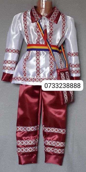 Costum popular pentru copii marimile 3 si 4 (5-6-7 ani)
