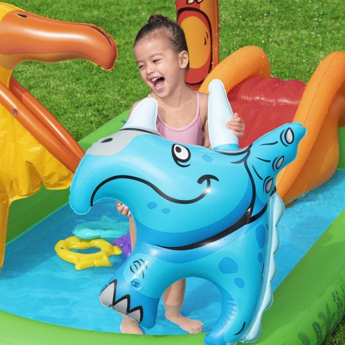 Водна площадка Bestway Jurassic 53160 – Детски мини аквапарк с пързалка и пръскачки
