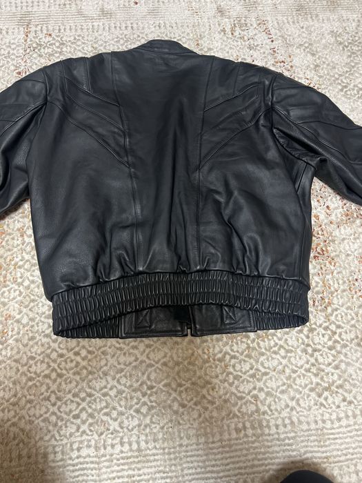 Geaca moto v IXS  flame din piele vintage