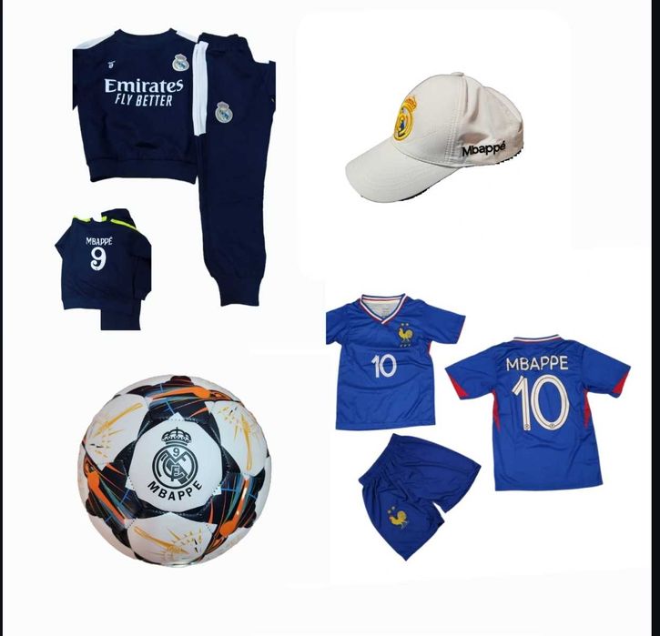 СЕТ Екип Роналдо Ал Насър Жълт 25г Екип + Топка Шапка Анцуг Чорапи