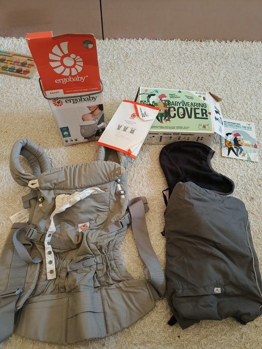 Ergobaby Multi-Position Baby Carrier + Mam Baby Cover Deluxe