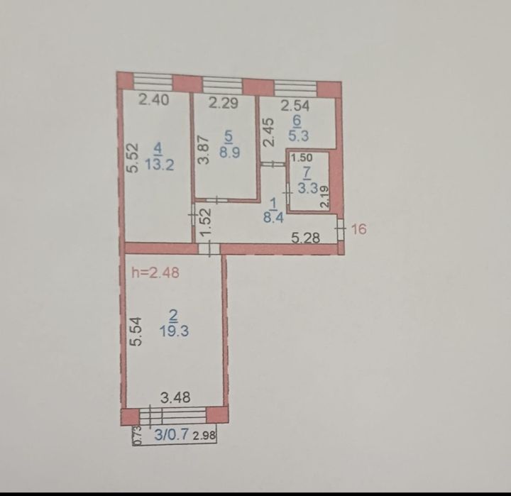 Продам квартиру, на Дом печати, 3-х комнатная, не угловая, тёплая.