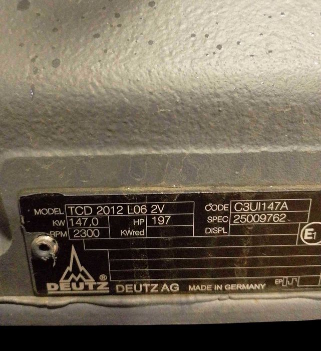 Motor NOU Deutz TCD 2012 L06 2V  – UNITERRA