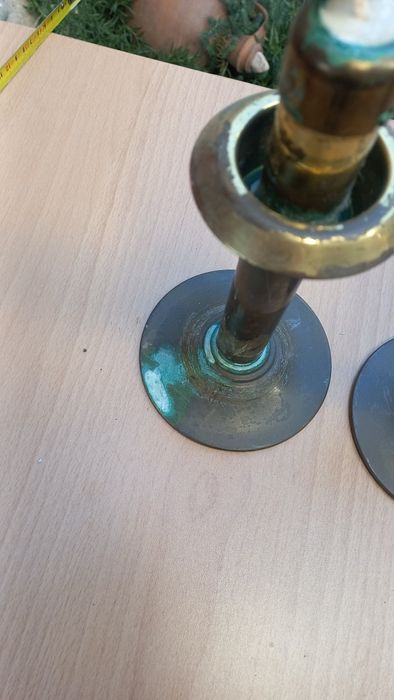 Два свещника от Германия с следи от патина