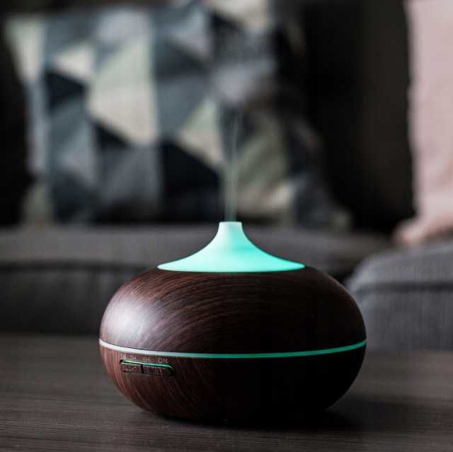 Umidificator aromaterapie maro 300ml - 3x uleiuri incluse